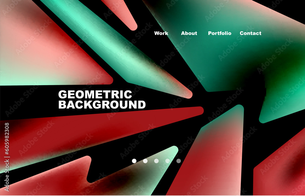 Wall mural broken pieces abstract background. trendy background for your landing page design, concept of web pa