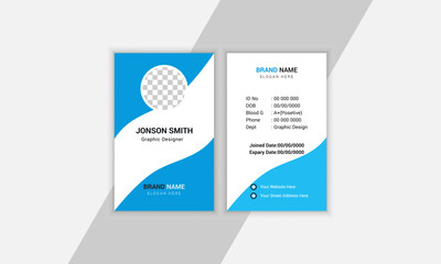 creative office Identity ID card design template