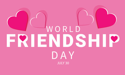 World Friendship Day. background, banner, card, poster, template. Vector illustration.