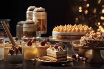 Close-up food photography of dessert displays ultra-realistic
