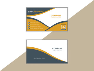 Horizontal and vertical layout. Vector illustration. Double-sided creative business card template. Portrait and landscape orientation.	