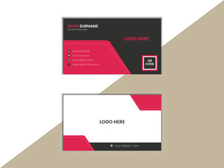 Title	
Double-sided creative business card template. Portrait and landscape orientation. Horizontal and vertical layout. Vector illustration	