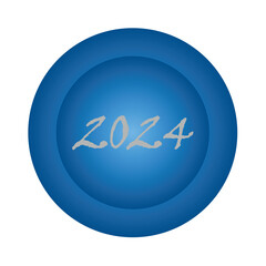  Happy new year 2024 logo design.Design template Celebration typography poster, banner or greeting card for happy new year.