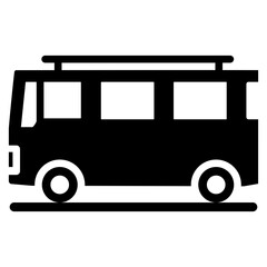 bus, public transportation, vector icons for web design, app, banner, flyer and digital marketing.