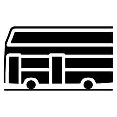 double decker bus, vehicle public transport, vector icons for web design, app, banner, flyer and digital marketing.