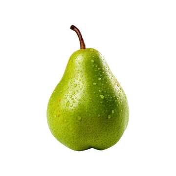 pear isolated on white created with Generative AI