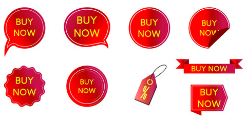 Buy now. Vector banner set for stickers, tags and labels. Louis George Café Bold font