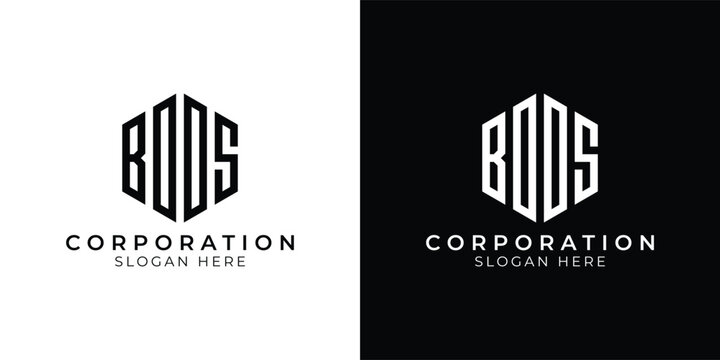 An Impressive BOOS Word Logo Design with a Dynamic 4-Letter Polygon for a Memorable Brand