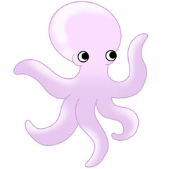 watercolor hand drawn sea animals