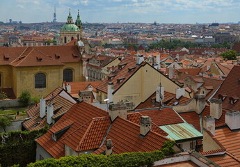 View on the Lesser Town of Prague from Prague Castle,Czech republic,Europe
