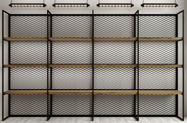 Showcase for an exhibition in store loft