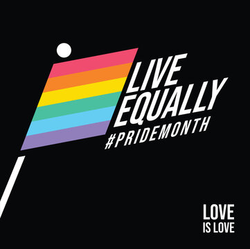 Pride month celebrates icon signage vector