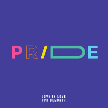 Pride month celebrates icon signage vector