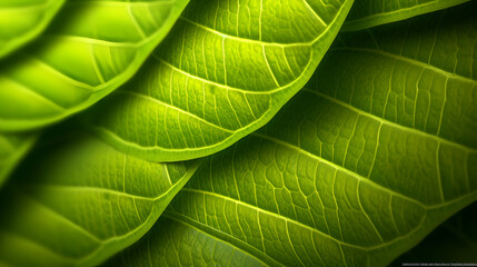 Macro leaves backgrounds and textures, leaf Generative AI