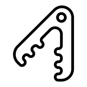 recommend clip art: tongs line icon