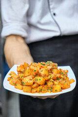 Roasted Potatoes in middle eastern food