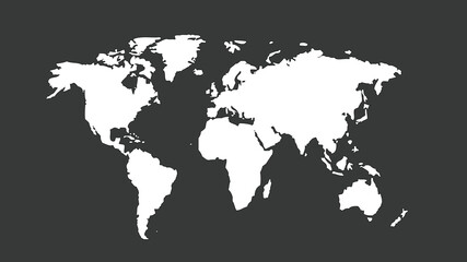 Fototapeta na wymiar world map silhouette, Word Map vector