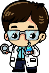 scientist png graphic clipart design