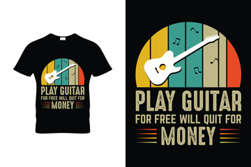 Guitar t Shirt Design22