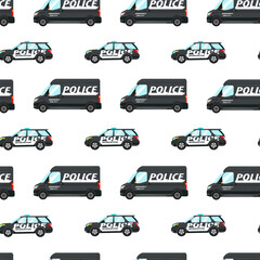 Pattern consisting of police cars © Егор Егоров