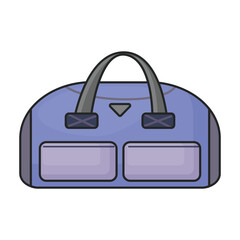 Suitcase vector icon.Color vector icon isolated on white background suitcase.