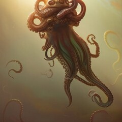 Obraz premium Discover the Wonders of the Universe with Alien Art.