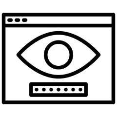Spy outline icon