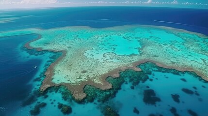 Discover the breathtaking wonders of the Great Barrier Reef, a marine sanctuary of unparalleled beauty and ecological significance. Generated by AI.