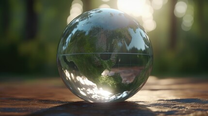 Glass earth ball
