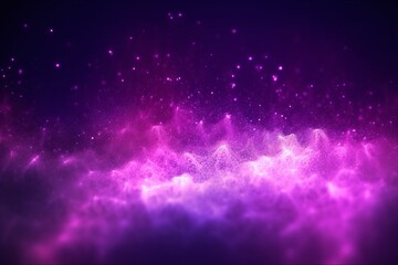 Radiant Dust Particles in Dark Pink and Purple, Illuminating the Scene., Generative AI.