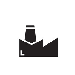 Eco Building Factory Icon