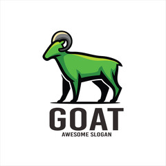 goat illustration mascot logo