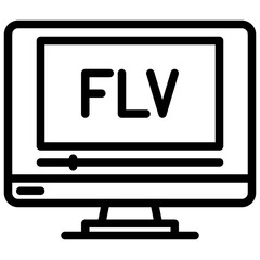 FLV_1 outline icon