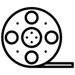 Movie real outline icon