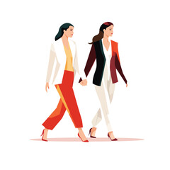 Two woman wedding vector isolated. Pride month