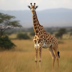 Fototapeta premium giraffe in the savannah