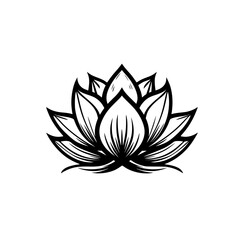 Lotus vector illustration isolated on transparent background