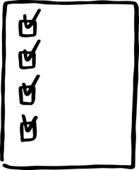 Doodle Schedule Paper