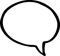 Fototapeta premium Doodle Speech Bubble