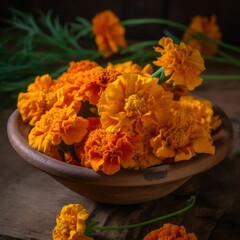 bouquet of orange flowers