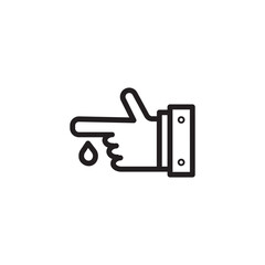 Blood Sugar Test Outline Icon