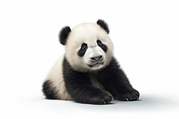 giant panda 18 months old sitting