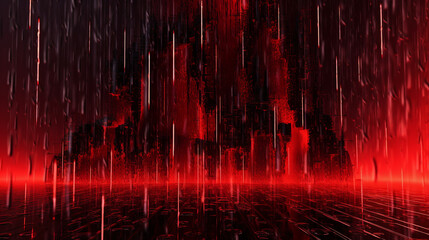  red electric rain background