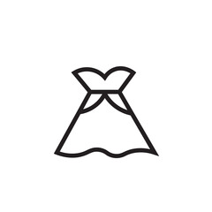 Dress Fashion Ladies Outline Icon