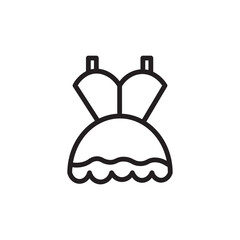 Dress Wedding Fashion Outline Icon