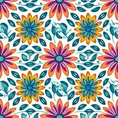 Fototapeta na wymiar Fashionable pattern simple flower Floral seamless background for textiles, fabrics, covers, wallpapers, print, gift wrapping and scrapbooking 