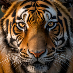 Portrait of a Royal Bengal Tiger (Panthera tigris altaica)