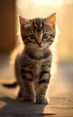 Obraz premium Cats, backgrounds, wallpaper, digital illustrations, AI generated