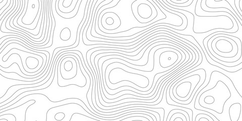 Topographic map background geographic line map with elevation assignments. Modern design with White background with topographic wavy pattern design.paper texture Imitation of a geographical map shades