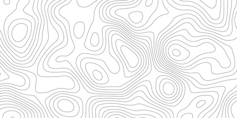 Fototapeta premium Topographic map background geographic line map with elevation assignments. Modern design with White background with topographic wavy pattern design.paper texture Imitation of a geographical map shades